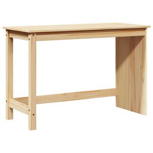 vidaXL Stalas Ruda 112 x 50 x 75 cm Kietas pu&scaron;ies medis