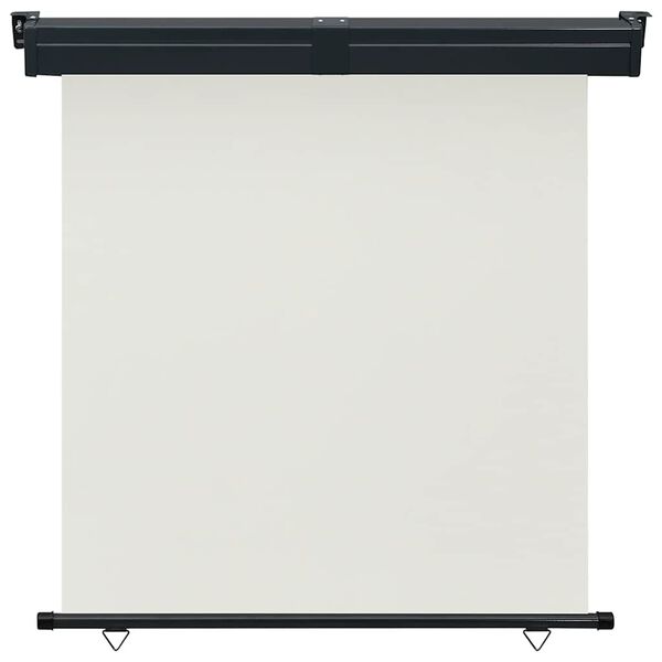 vidaXL Šoninė balkono markizė, kreminė, 165x250 cm