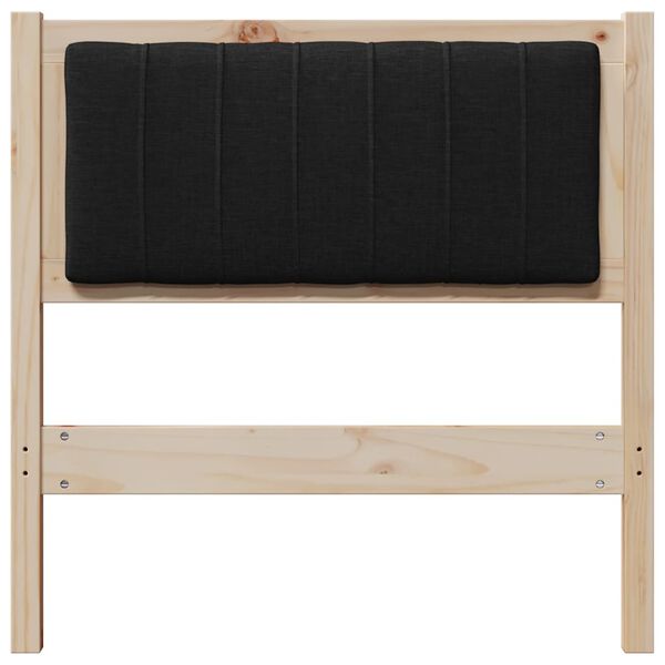 vidaXL Apmu&scaron;ta lovos galvūgalis Ruda 80 cm Kietos pu&scaron;ies mediena