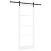 vidaXL Slankios durys ORKDAL Balta ir juoda 93 x 232 cm