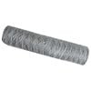 vidaXL Heksagoninė tvora 0,8 x 100 m Galvanizuotas plienas Sidabrinė
