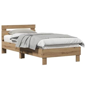 vidaXL Lovos rėmas Amatininkų ąžuolas 203 x 95 x 70 cm