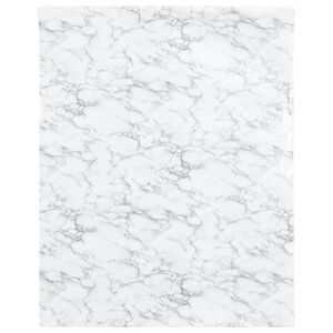 vidaXL Baldų lipdukas, marmuro baltas, 90x500cm, PVC, lipnus