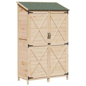 vidaXL Sodo Sandėlys Natūrali 106 x 56 x 176,5 cm