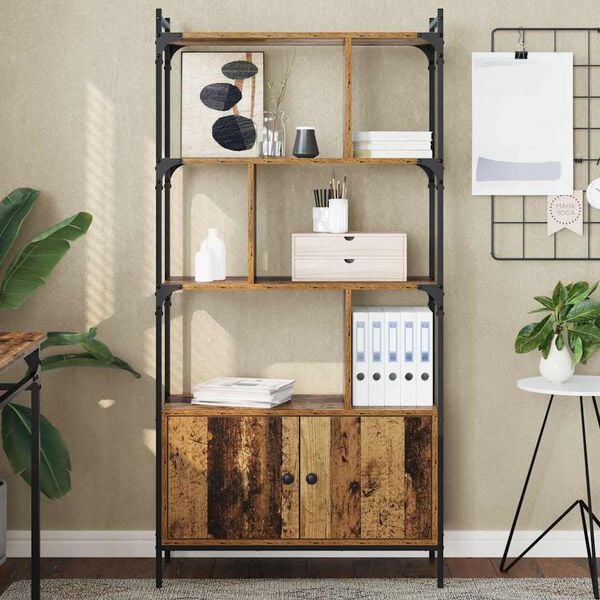 vidaXL Knygų lentyna Apdirbta mediena