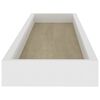 vidaXL Loggia Sieninės lentynos, 4vnt., ąžuolo/baltos, 80x15x4cm, MDF