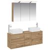 vidaXL Vonios baldų rinkinys 4 pcs Artisano ąžuolo