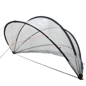 vidaXL Baseino kupolas 336 x 322 x 160 cm PVC Skaidrus