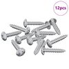 vidaXL Mediniai varžtai 12 pcs Sidabro M3,5 x 20 mm Plienas