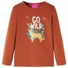 vidaXL Vaiki&scaron;ki mar&scaron;kinėliai ilgomis rankovėmis, smėlio spalvos, 104 dydžio