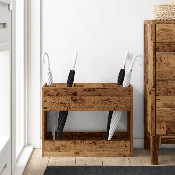 vidaXL Sandėliavimo kabliukas ir laikiklis Senas medis 65 x 24 x 50 cm