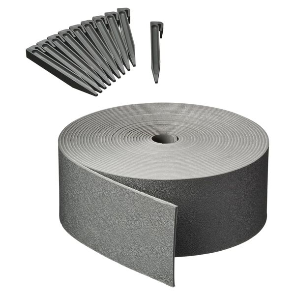 Nature Sodo krašto apvado ir smeigių rinkinys, pilkos spalvos