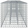 vidaXL Gabioninė pakelta lova 2 pcs Sidabro 260 x 60 x 55 cm