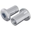 vidaXL Užrakto veržlė 2 vnt. Sidabro M6 x 15 mm Plienas
