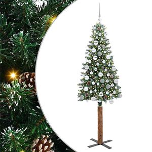 vidaXL Lieknas Kalėdų eglutė Žalia 180 cm PVC ir kietasis pu&scaron;ų medis