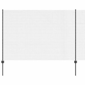 vidaXL Suvirintas vielos tvora su stulpeliais 50 x 1,5 m Pilka