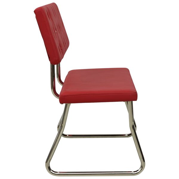 vidaXL Suoliukas, raudonojo vyno spalvos, 110cm, dirbtinė oda