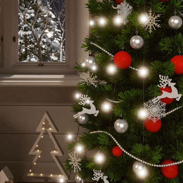 vidaXL Saulės energija įkraunamos LED lempučių girliandos, 2vnt.