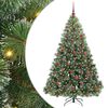 vidaXL Dirbtinė Kalėdų eglutė su 300 LED Žalia 180 cm PE ir PVC