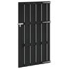 vidaXL Sodo vartai 100 x 180 cm WPC ir aliuminis Juoda