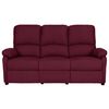 vidaXL Trivietė atlo&scaron;iama sofa, violetinės spalvos, audinys