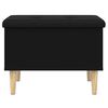 vidaXL Suoliukas-daiktadėžė, juodas, 62x42x46cm, apdirbta mediena