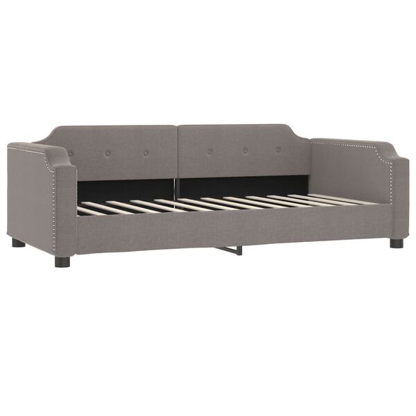 vidaXL Sofa, taupe spalvos, 90x200cm, audinys