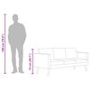 vidaXL Trivietė sofa, audinys, šviesiai pilka