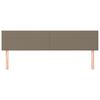 vidaXL Galvūgaliai, 2vnt., taupe spalvos, 100x5x78/88cm, audinys