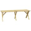 vidaXL Sodo stalas, 220x73x70cm, impregnuota pu&scaron;ies mediena