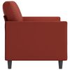 vidaXL Dvivietė sofa, raudonojo vyno spalvos, 120cm, dirbtinė oda