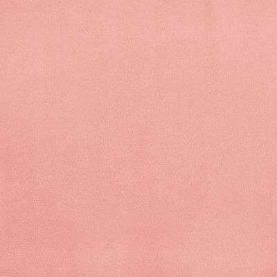 vidaXL Lova su spyruoklėmis ir čiužiniu, rožinė, 80x200cm, aksomas