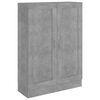 vidaXL Spintelė knygoms, betono pilka, 82,5x30,5x115cm, mediena