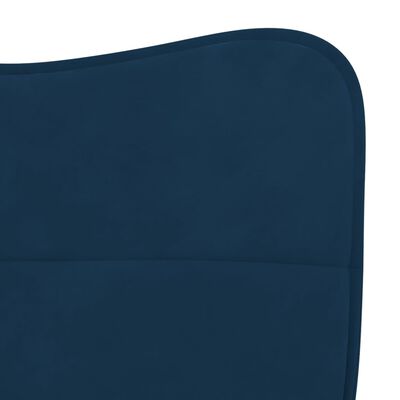 vidaXL Valgomojo kėdės, 2vnt., mėlynos spalvos, aksomas