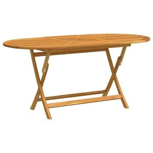 vidaXL Sulankstomas sodo stalas, 160x85x75cm, eukalipto masyvas