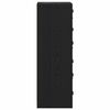 vidaXL Auk&scaron;tas spintelė Juodas ąžuolas 35 x 37 x 109 cm