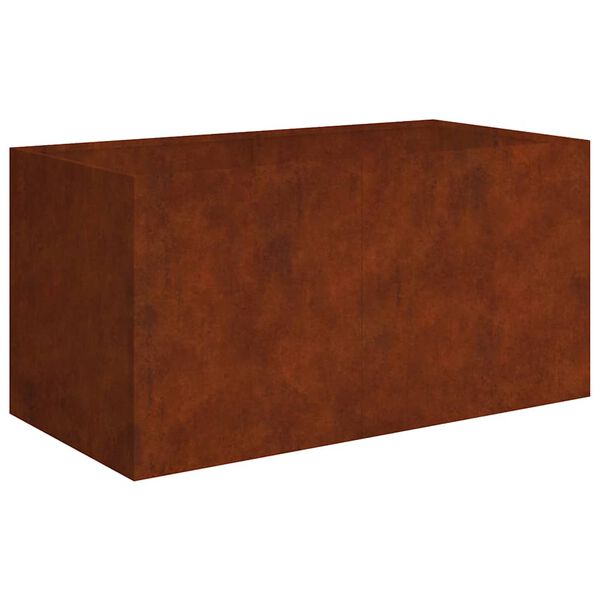 vidaXL Lovelis, 80x40x40cm, Corten plienas