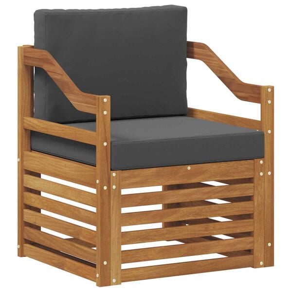 vidaXL Lauko sofos komplektas Tvirta akacijos mediena ir poliesteris