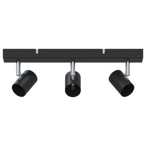vidaXL Lubų prožektorius Juoda 38 x 6,5 x 11,5 cm Metalas