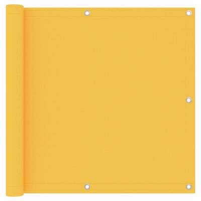 vidaXL Balkono pertvara, geltonos spalvos, 90x500cm, oksfordo audinys