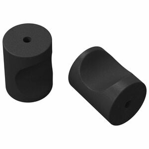 vidaXL Spintų rankenėlės 2 vnt. Juoda M4 x 12 mm Geležis