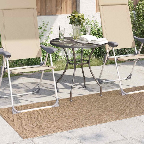 vidaXL Zoninės kiliminės dangos Moir&eacute; Stačiakampio Natūrali