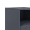 vidaXL Naktinė spintelė, antracito spalvos, 36x39x60,5cm, plienas