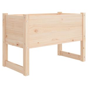 vidaXL Lovelis, 78x40x52cm, pu&scaron;ies medienos masyvas