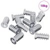 vidaXL Varžtas 10909 pcs Sidabro M6 x 12 mm Geležis