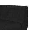 vidaXL L formos sofa-lova, juodos spalvos, 275x140x70cm, aksomas