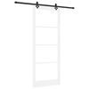 vidaXL Slankios durys ORKDAL Balta ir juoda 93 x 232 cm