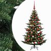 vidaXL Dirbtinė kalėdinė eglutė su rutuliuku 120 cm 150 LED