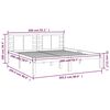 vidaXL Lovos rėmas, pilkos spalvos, 200x200cm, pu&scaron;ies medienos masyvas