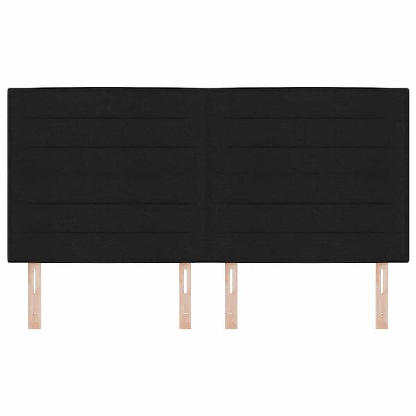 vidaXL Galvūgalis Juodas 180 cm audinys